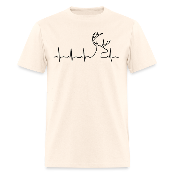 Deer Hunting Life Line T Shirt - natural