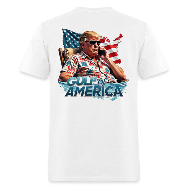 Gulf of America Est. 2025 Trump Vacation T Shirt - white