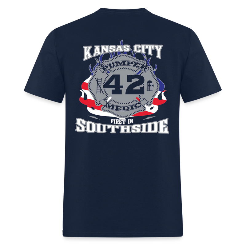 Kansas City Pumper 42 Medic Southside T Shirt - navy