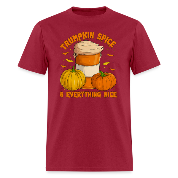 Trumpkin Spice Halloween T Shirt - dark red