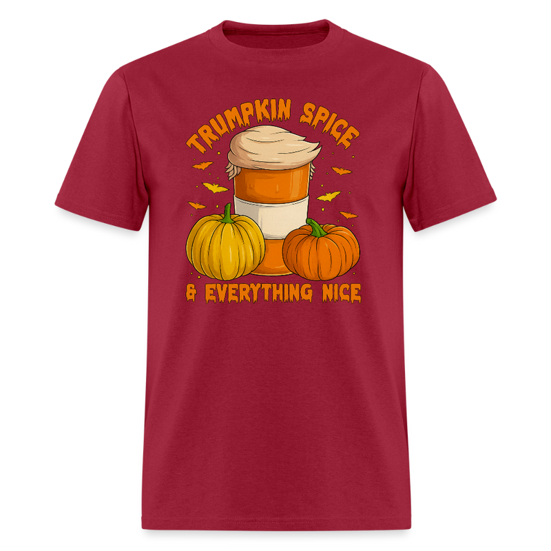 Trumpkin Spice Halloween T Shirt - dark red