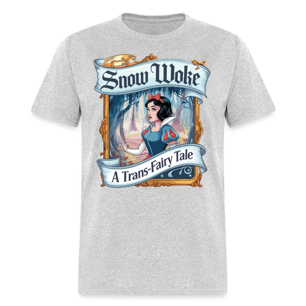 Snow Woke A Trans-Fairy Tale T Shirt - heather gray