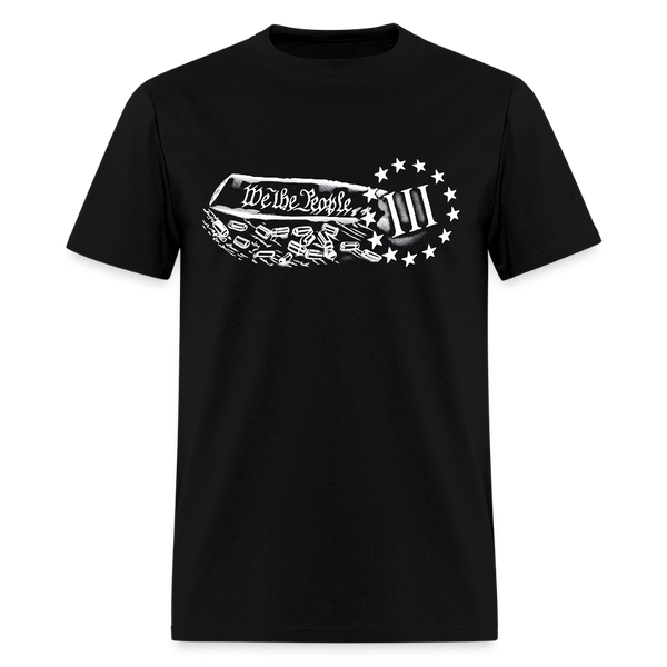 We The People Three Percenters T Shirt - black