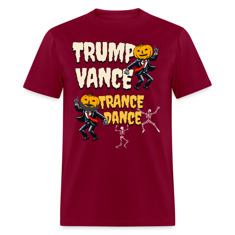 Trump Vance Entranced Dance T Shirt - burgundy
