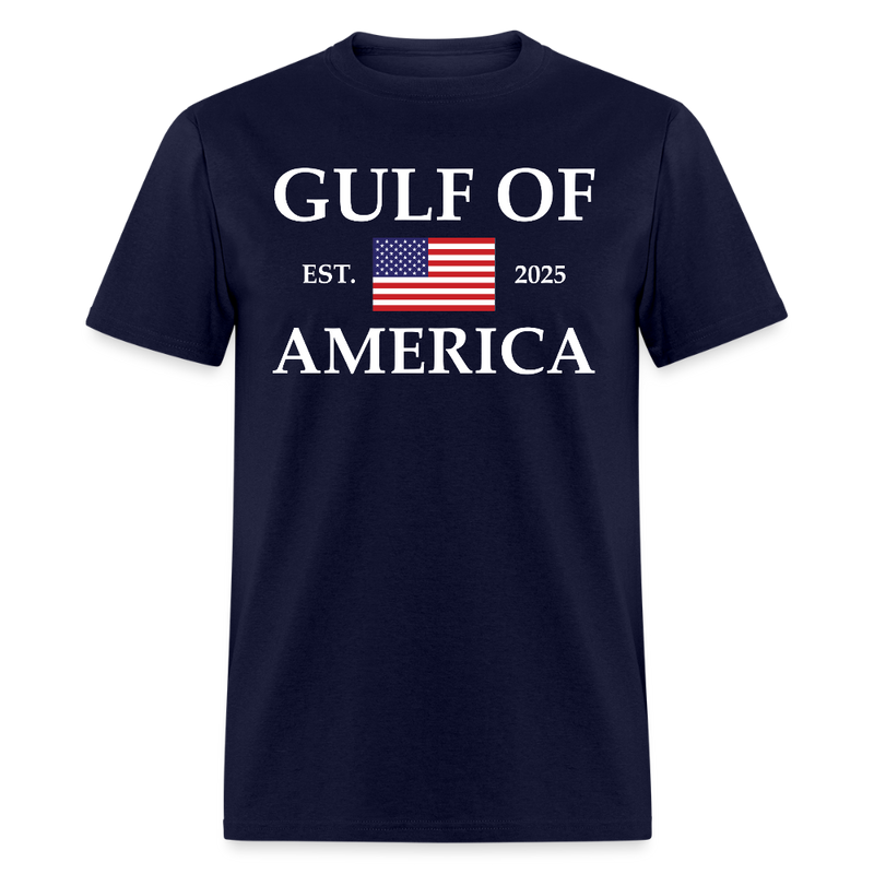 Gulf of America Est. 2025 Flag T Shirt - navy