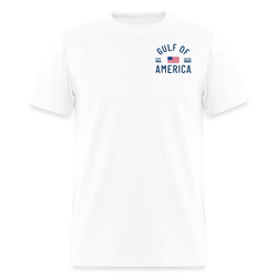 Gulf of America Est. 2025 U.S. Flag T Shirt - white