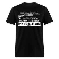 Thou Shalt Not Steal T Shirt - black