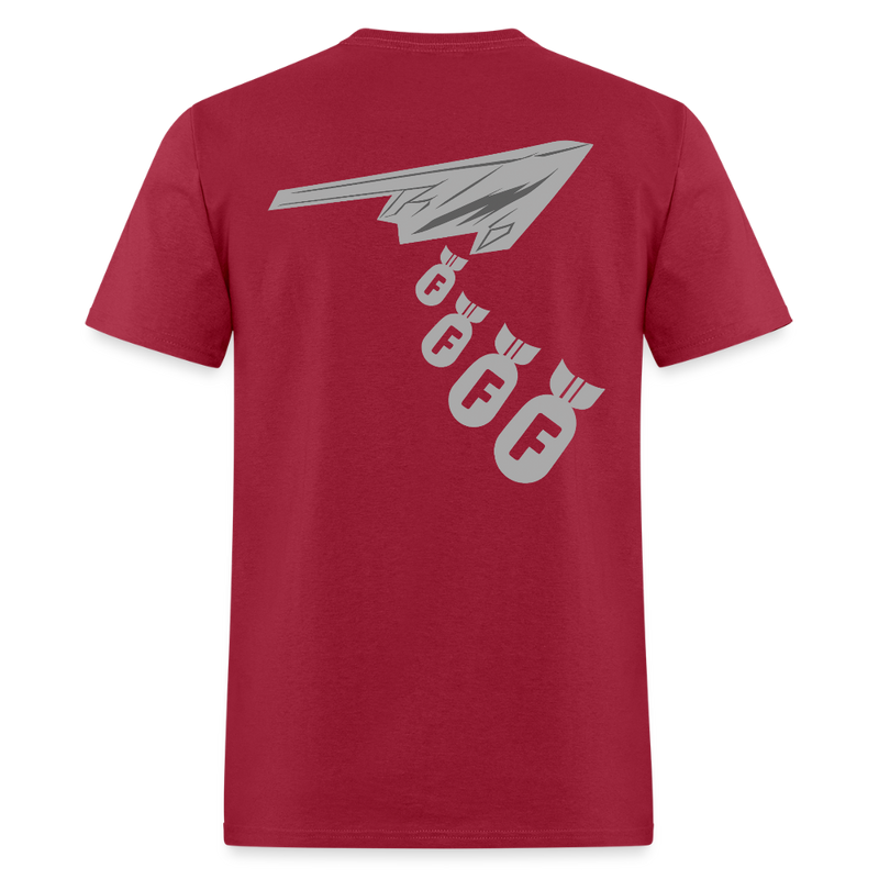 B-2 Stealth Dropping F-Bombs T Shirt - dark red