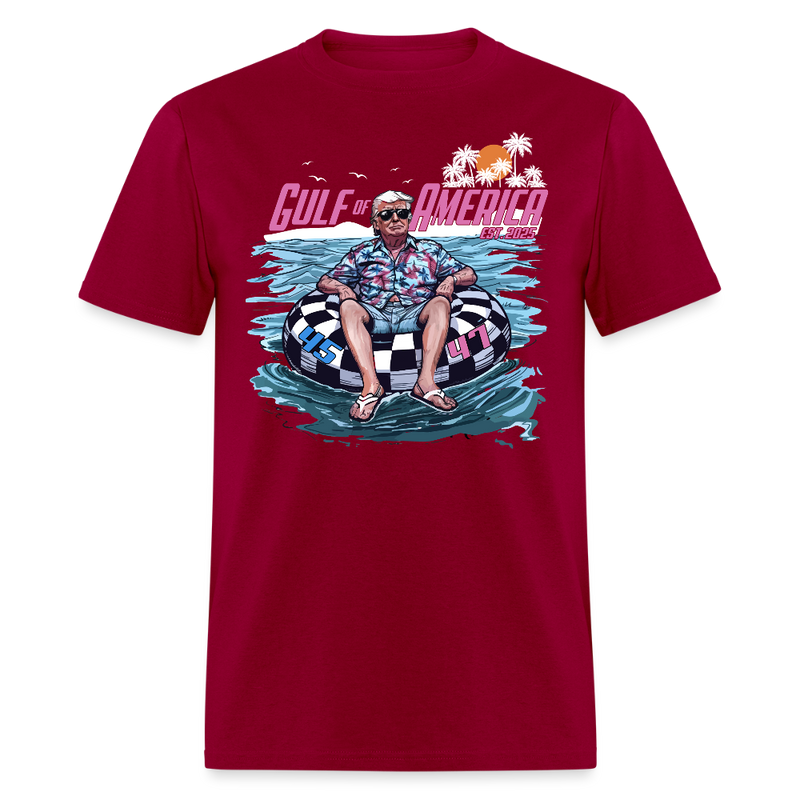Gulf Of America Est. 2025 T Shirt - 3 - dark red