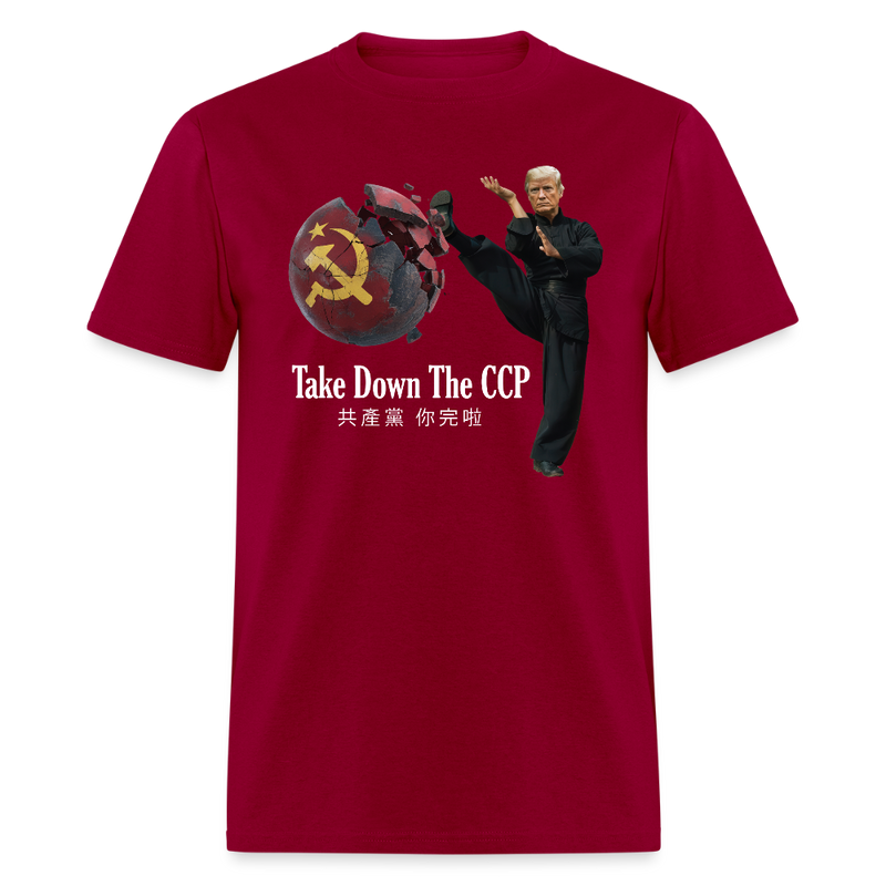 Take Down The CCP T Shirt - dark red