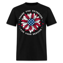 Thank You for Your Service T Shirt - 2 - black