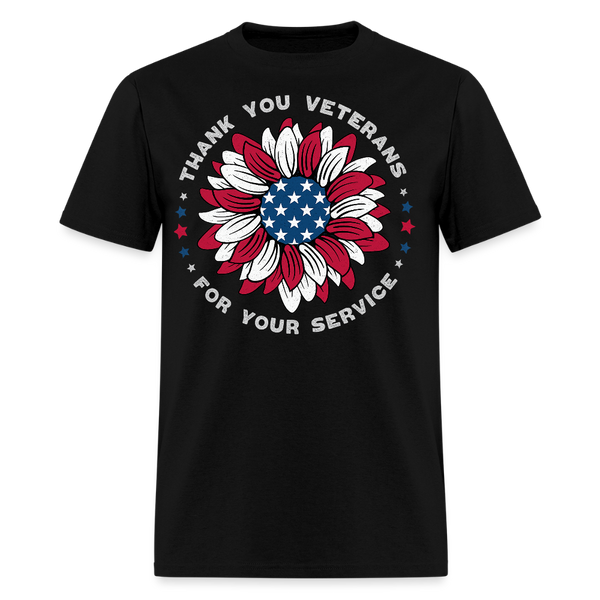 Thank You for Your Service T Shirt - 2 - black