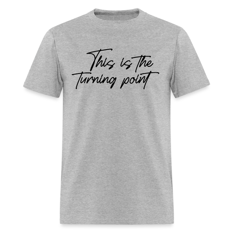 This is the Turning Point T Shirt - 5 - heather gray