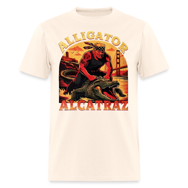 Alligator Alcatraz Trump T Shirt - natural