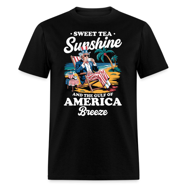 Sweet Tea Sunshine and the Gulf of America Breeze T Shirt - black