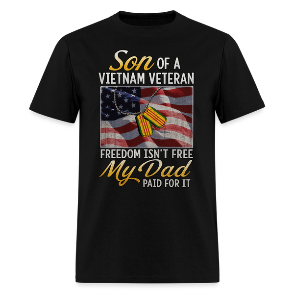 Son of Vietnam Veteran T Shirt - 4 - black