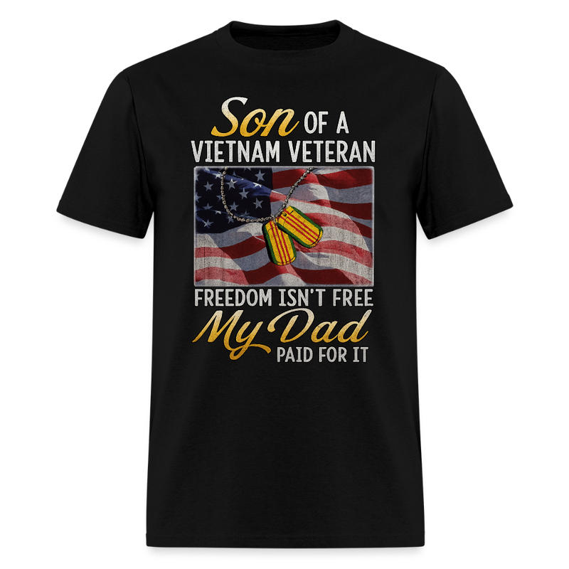 Son of Vietnam Veteran T Shirt - 4 - black