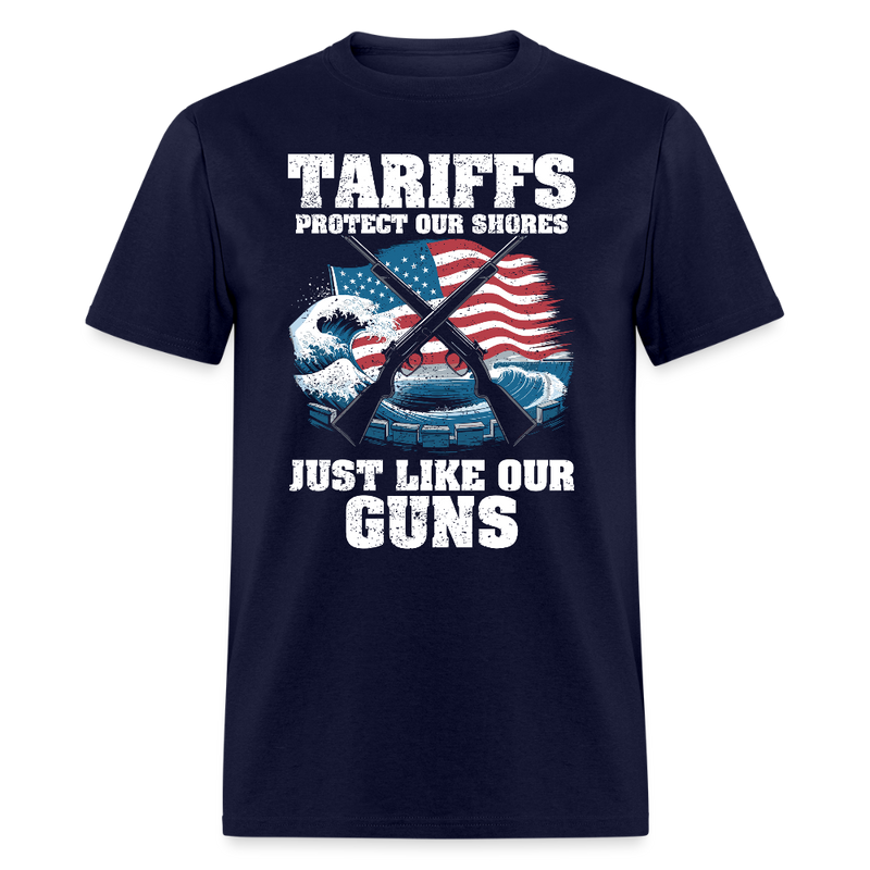 Tariffs Protect Our Shores T Shirt - navy