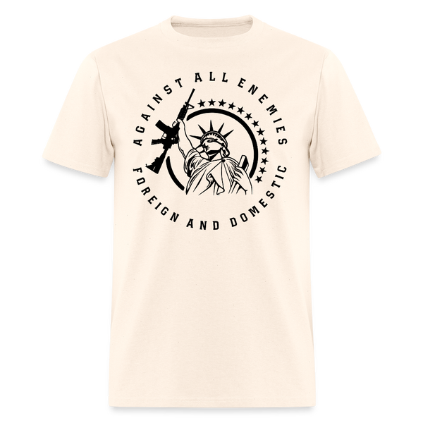 Against All Enemies T Shirt - natural