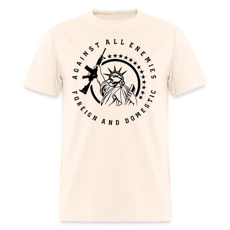 Against All Enemies T Shirt - natural