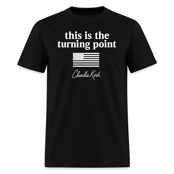 This is the Turning Point T Shirt - black