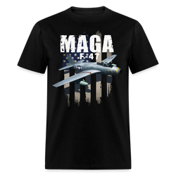 MAGA F-47 America Flag T Shirt - black