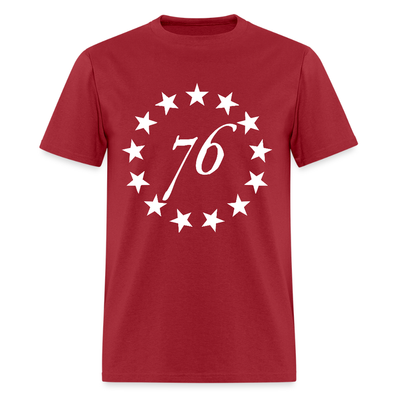 1776 Gun T Shirt - dark red