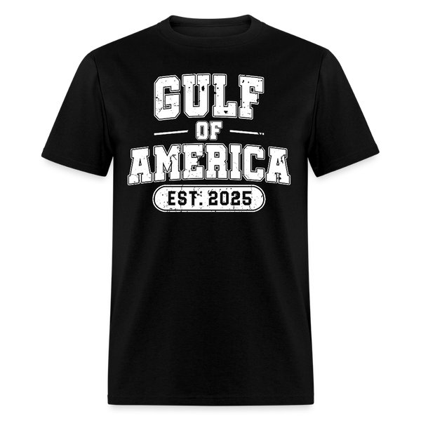 Retro Vintage Gulf Of America Est. 2025 T Shirt - black