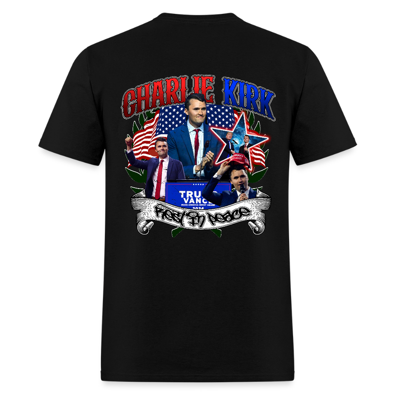 Rest In Peace Charlie Kirk T Shirt - black