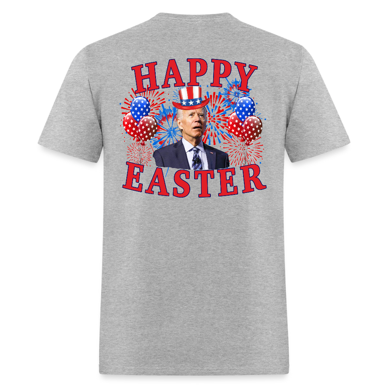 Biden Happy Easter T Shirt - heather gray