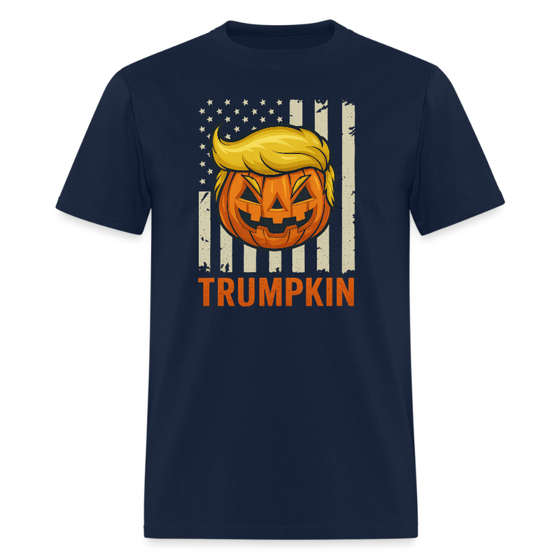 Trumpkin Halloween T Shirt - navy
