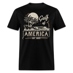 Gulf of America Est. 2025 Retro Beach T Shirt - black