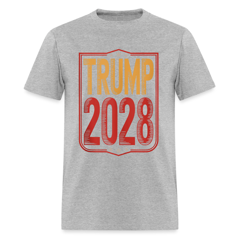 Trump 2028 President T Shirt - heather gray