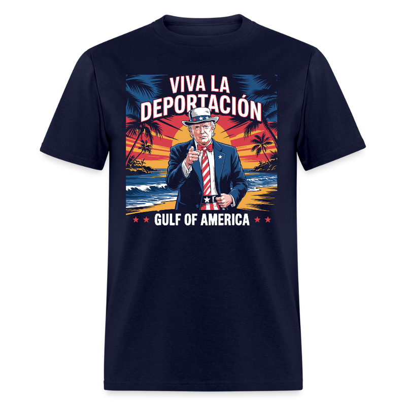 Viva la Deportación Gulf of America T Shirt - navy