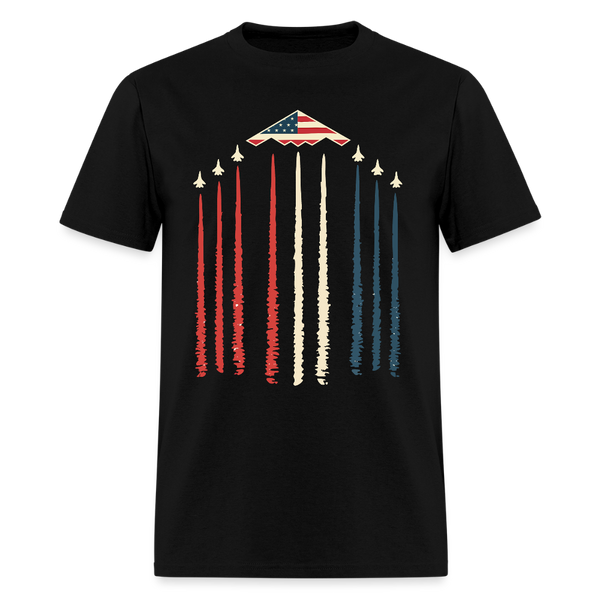 Midnight Hammer B-2 Stealth Jet T Shirt - black