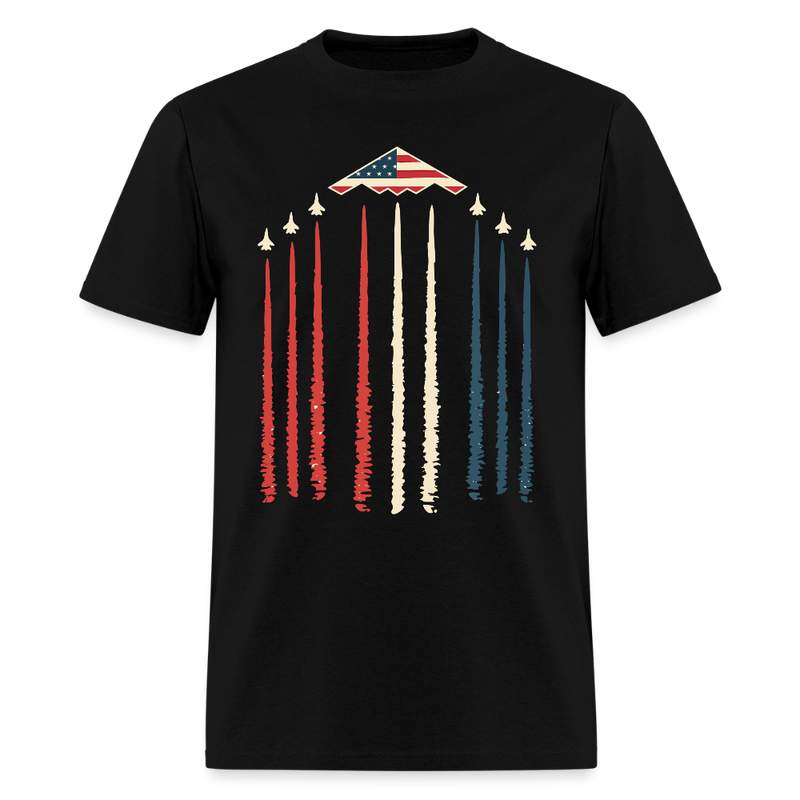 Midnight Hammer B-2 Stealth Jet T Shirt - black