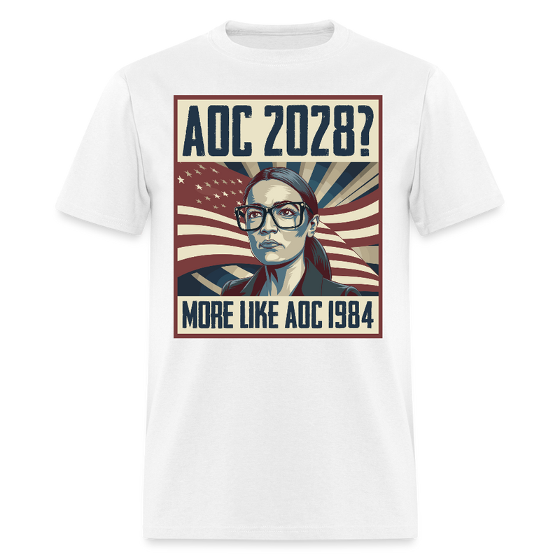 AOC 2028 More Like AOC 1984 T Shirt - white