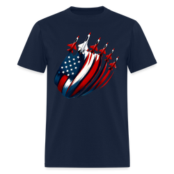Jets 4th of July T Shirt - navy