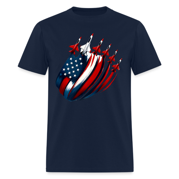 Jets 4th of July T Shirt - navy