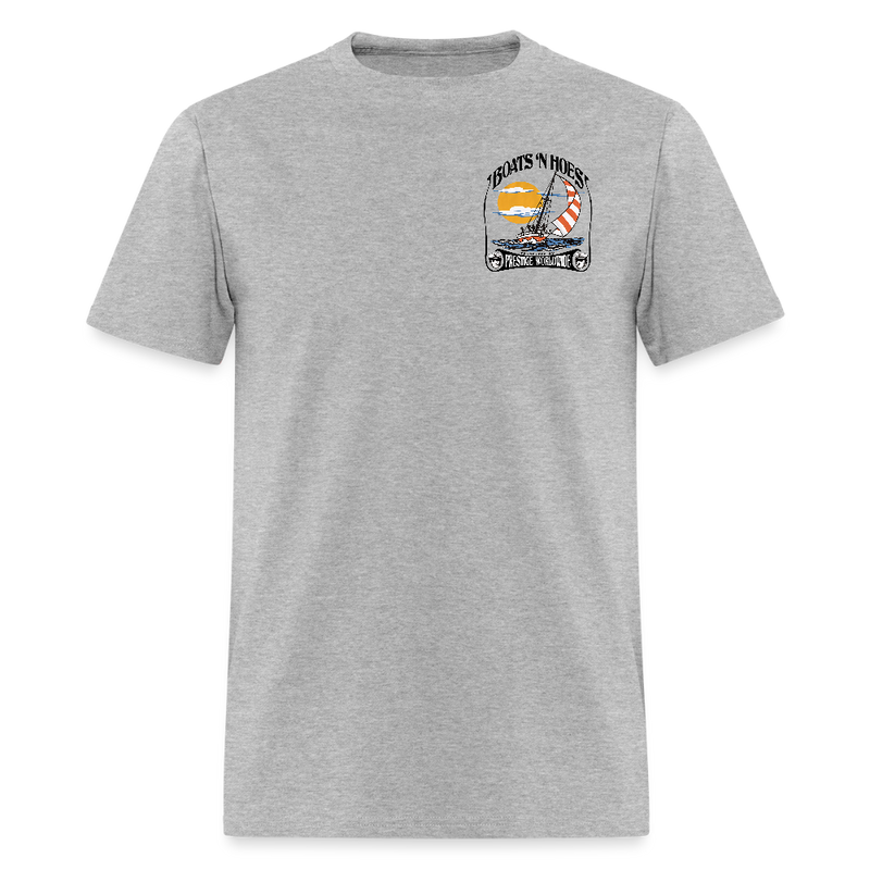 Boats 'N Hoes T Shirt - heather gray
