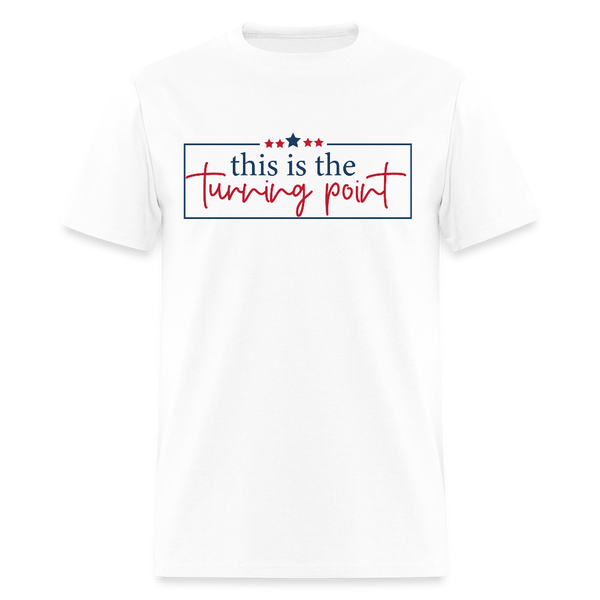 This is the Turning Point T Shirt - 6 - white