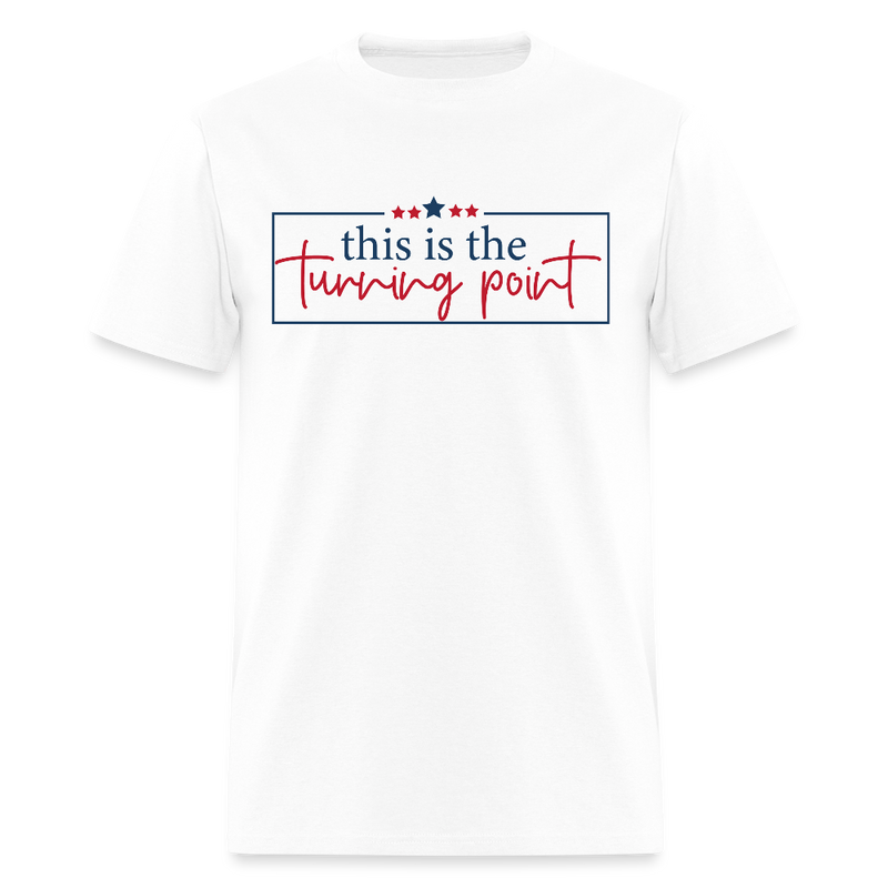 This is the Turning Point T Shirt - 6 - white