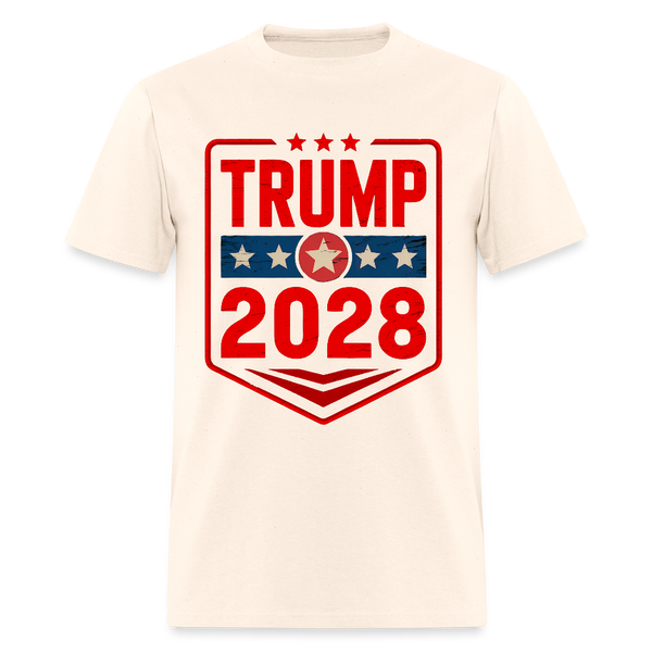 Trump 2028 Patriotic T Shirt - 2 - natural