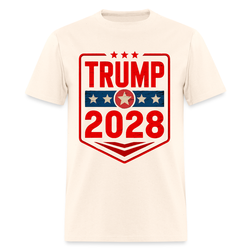 Trump 2028 Patriotic T Shirt - 2 - natural