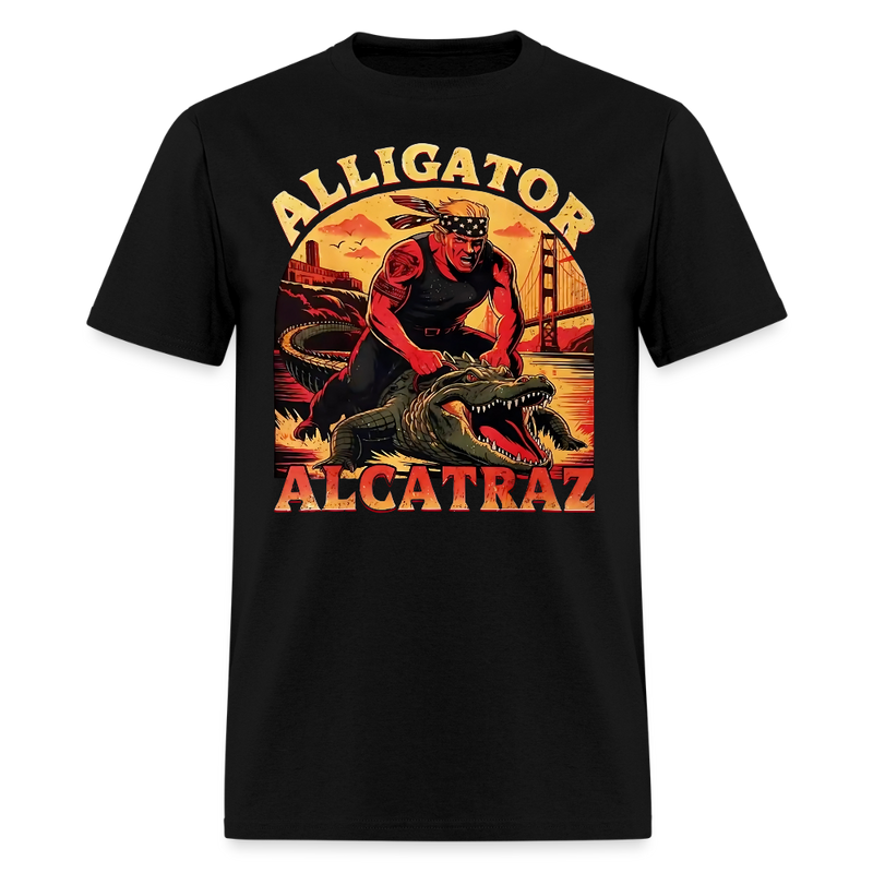 Alligator Alcatraz Trump T Shirt - black