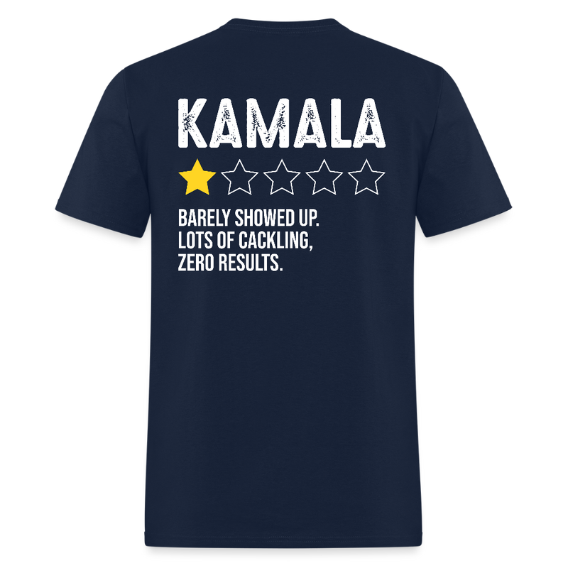 Kamala Barely Showed Up T Shirt - navy