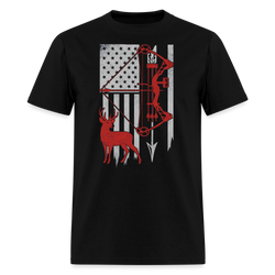Deer Hunting USA T Shirt - 2 - black