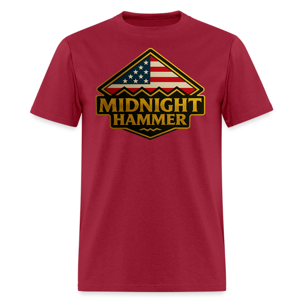 Midnight Hammer B-2 Super Hero T Shirt - dark red