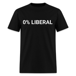 0% Liberal T Shirt - black