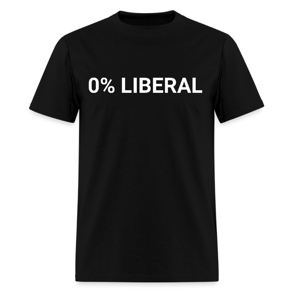 0% Liberal T Shirt - black